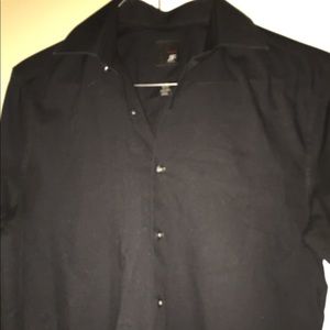 Men’s black button down shirt